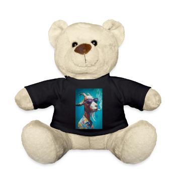 Chill Goat in Shades - Teddy - Schwarz - Vorne
