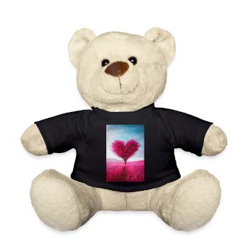 Herzförmiger Baum der Liebe - Teddy - Schwarz - Vorne