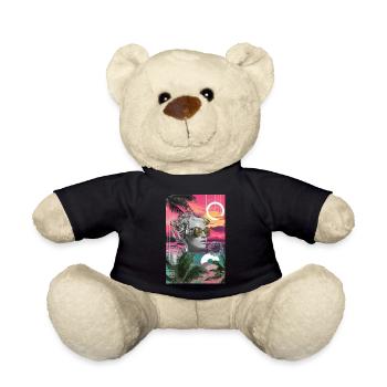 Cyber Tropic Surreal Dream - Teddy Bear - black - Front