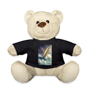 Storm Sail Through Painted Seas - Teddy Bear - black - Front