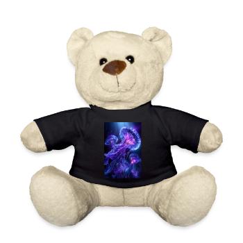 Neon Glow Jellyfish - Teddy Bear - black - Front