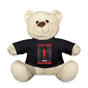 Bogenschießen Geschenk Bogenschütze Jungs - Teddy - Schwarz - Vorne