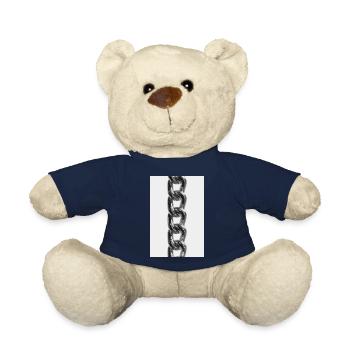 Glänzende Kettenglieder aus Metall - Teddy - French Navy - Vorne