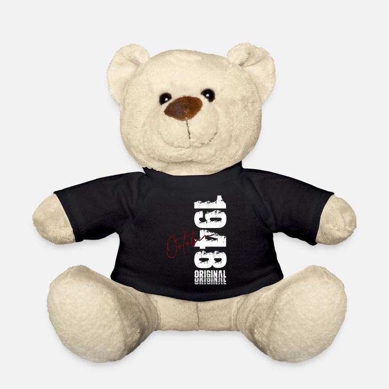 77. Geburtstag Original Oktober Jahrgang 1948 - Teddy - Schwarz