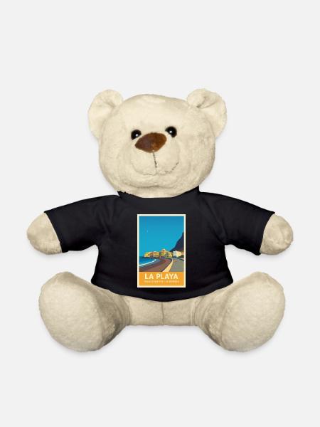 La Playa Affiche Valle Gran Rey - Nounours - noir