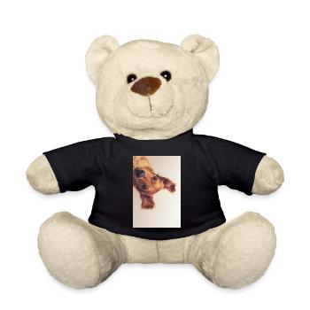 Curious Pup Portrait - Teddy Bear - black - Front