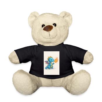 Blue Dragon Spark Breathfire - Teddy Bear - black - Front