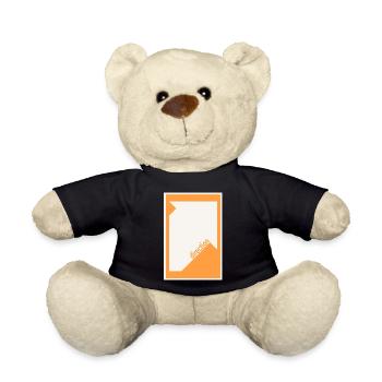 Direction Poster Orange – Modern Graphic - Teddy Bear - black - Front