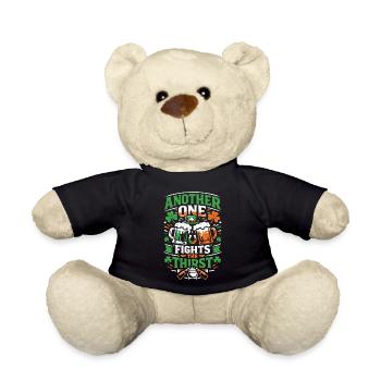 Another one fights the thirst | St Patrick's Day - Teddy Bear - black - Front