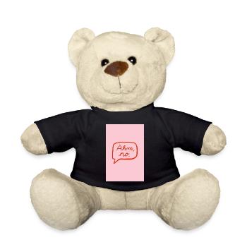 Euh, non - rose rouge - Nounours - noir - Devant