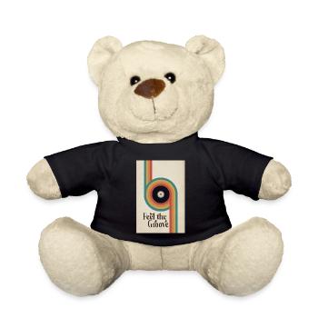 Feel the Groove Retro Vinyl Poster - Teddy - Schwarz - Vorne