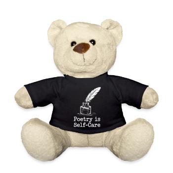 Poetry Is Self-Care - Teddy Bear - black - Front