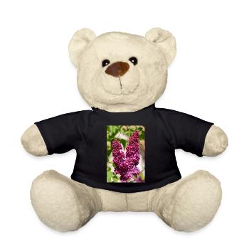 Lilas en fleurs dans le jardin printanier - Nounours - noir - Devant