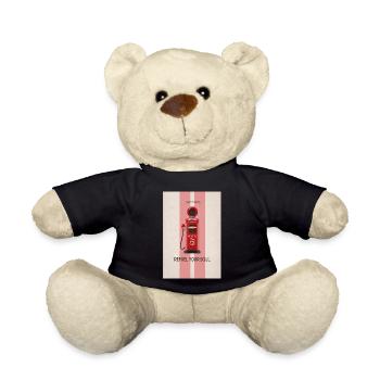 Refuel Your Soul - Premium Coffee Poster - Teddy - Schwarz - Vorne