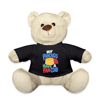 Pfannkuchen Fanclub – My Pancakes Have a Fan Club - Teddy - Schwarz - Vorne