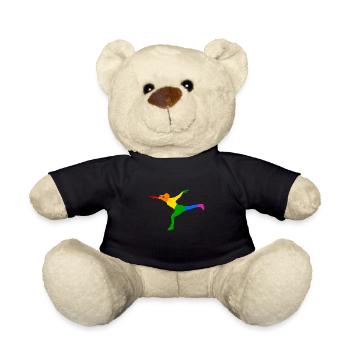 Farbenspiel beim Eiskunstlauf - Teddy - Schwarz - Vorne