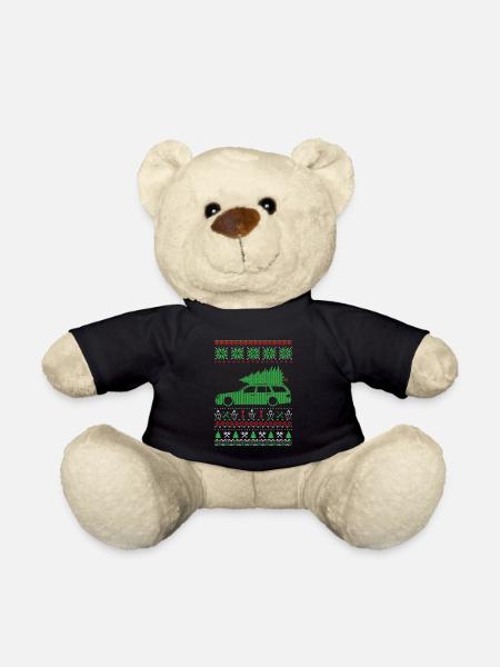 Christmas Ugly Sweater - Teddy - Schwarz