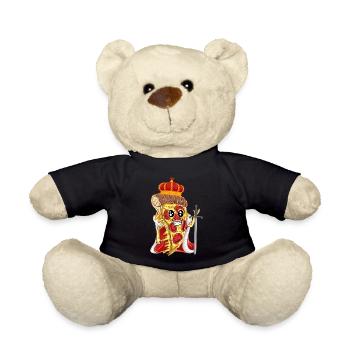 Pizza King Queen Partnerlook Cost partenaire équipe - Nounours - noir - Devant