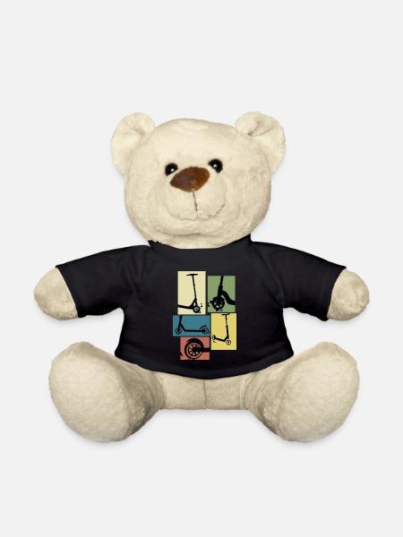 Roller vintage rollerfahrer geschenk - Teddy - Schwarz
