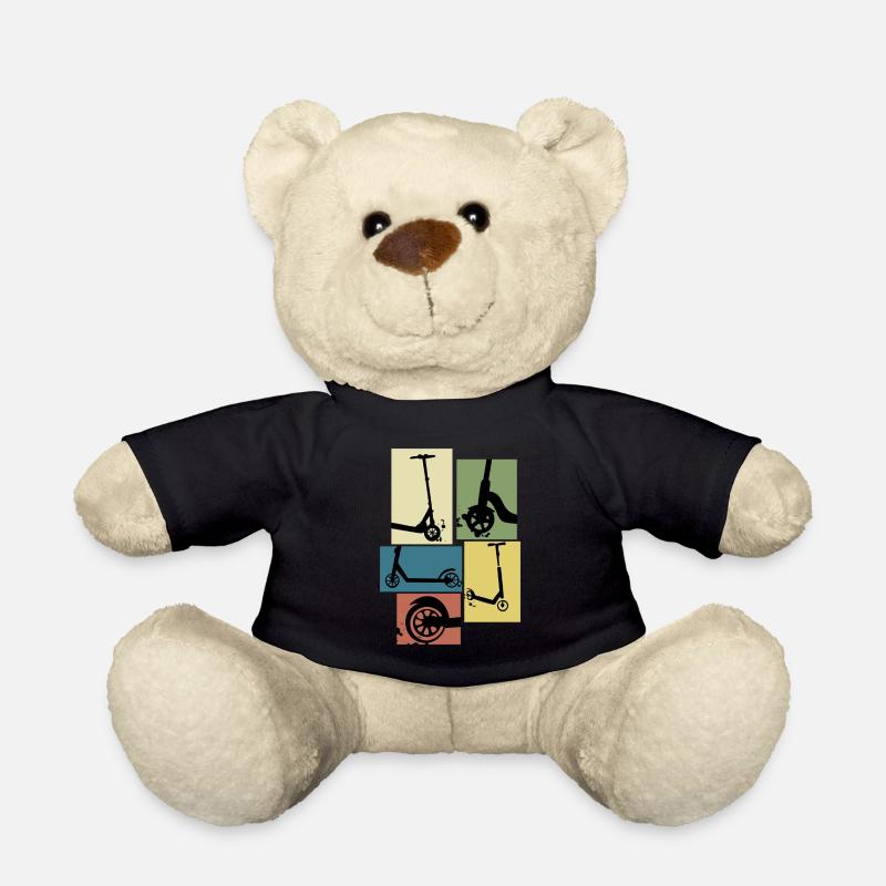Roller vintage rollerfahrer geschenk - Teddy - Schwarz