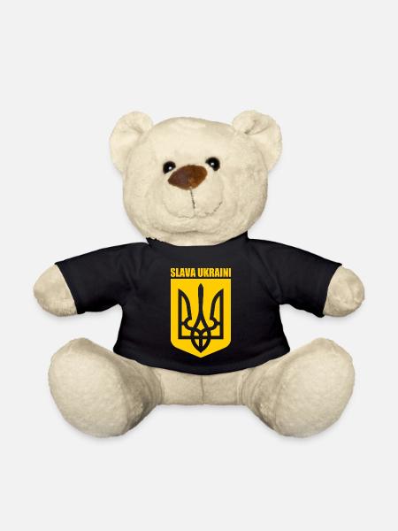 Slava ukraini - Teddy - Schwarz