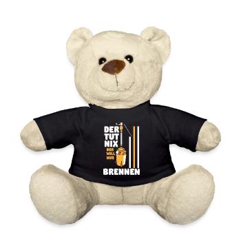 Schnaps brennen Schnapsbrenner Selbstgebrannter - Teddy - Schwarz - Vorne