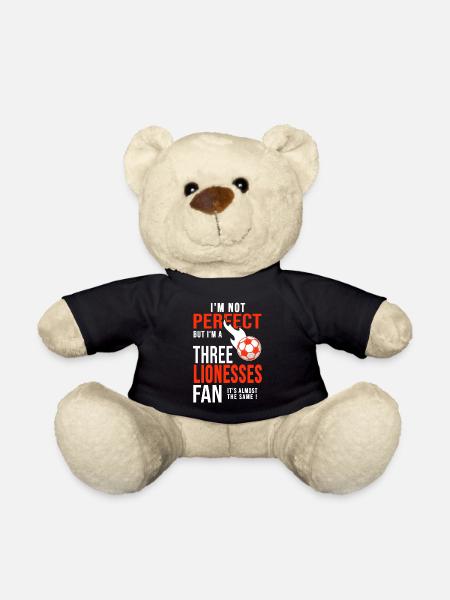 football féminin Three Lionesses fan - Nounours - noir
