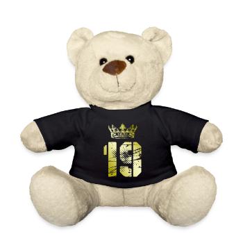 19 Zahl Krone - Teddy - Schwarz - Vorne