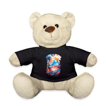 Caribbean Shirt - Teddy Bear - black - Front