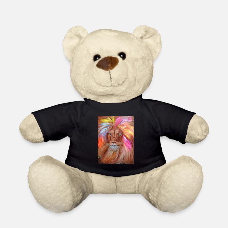 Pink Lion - Teddy Bear - black