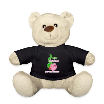 Mon cochon porte-bonheur, LOTO - Nounours - noir - Devant