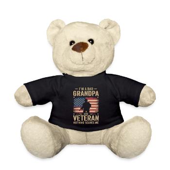 Soldat militaire vétéran - Nounours - noir - Devant