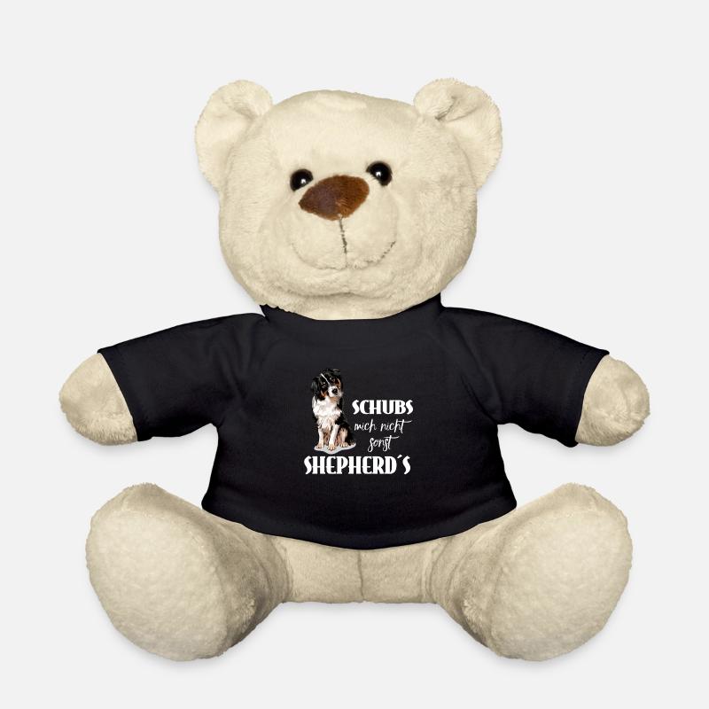 AUSTRALIAN SHEPHERD - Schubs mich nicht - Teddy - Schwarz