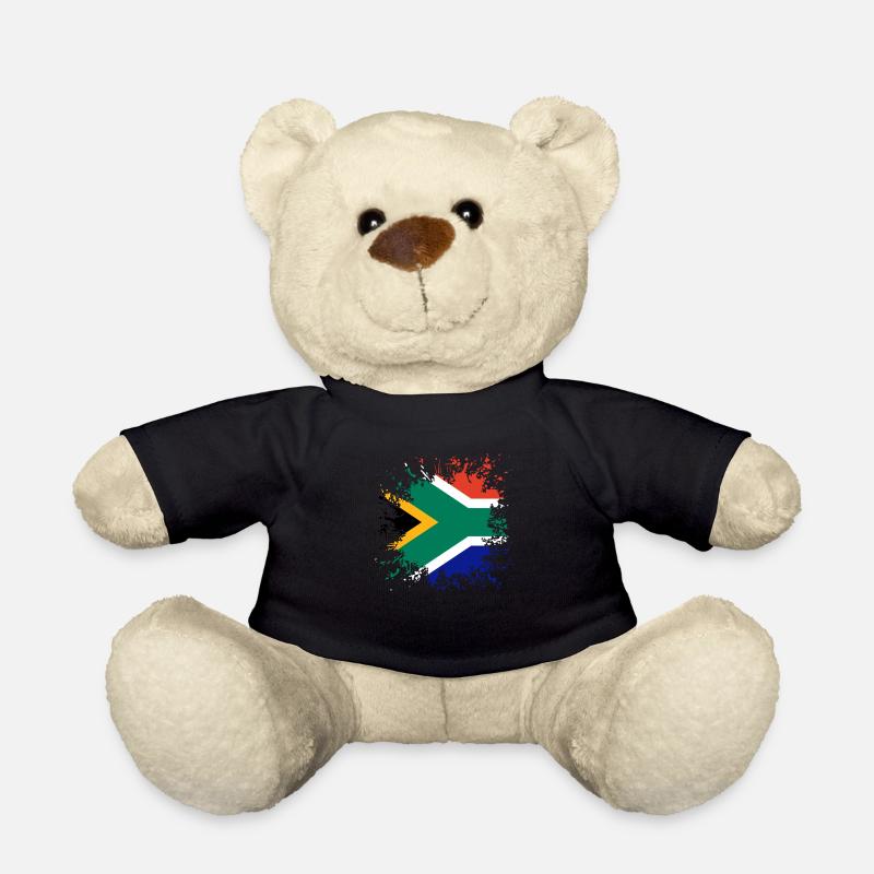 Südafrika Flagge Farbspritzer - Teddy - Schwarz