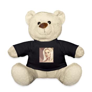 Blond Girl with Blue Eyes - Teddy - Schwarz - Vorne