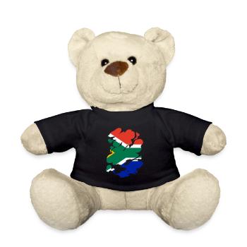 Afrique du Sud Drapeau Afrique Afrique Afrique du Sud - Nounours - noir - Devant