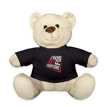 Im not for everyone - Teddy Bear - black - Front