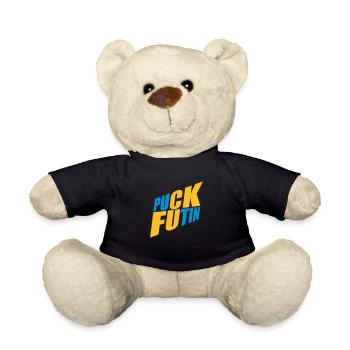Conception du logo Puck Futin - Nounours - noir - Devant