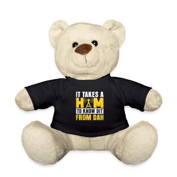 Il faut un jambon pour savoir dit de l’opérateur Dah Amat - Nounours - noir - Devant