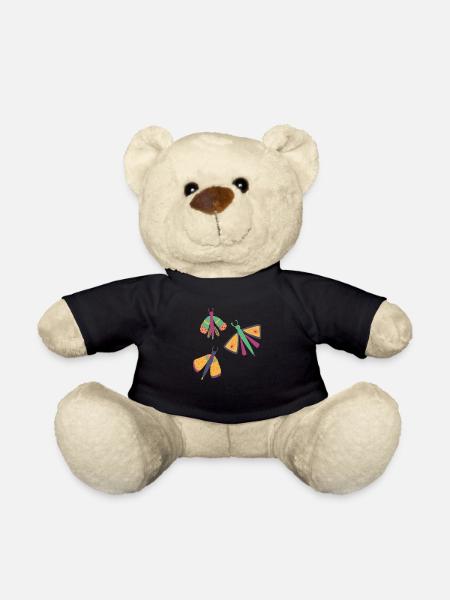 Glückliche Schmetterlinge - Teddy - Schwarz