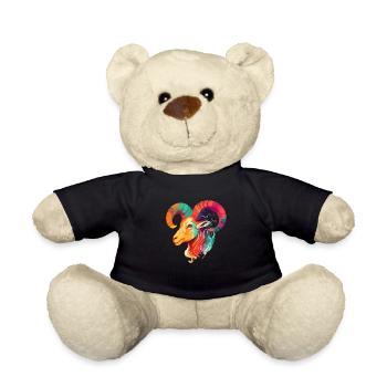 Yuki der Widder - Teddy - Schwarz - Vorne