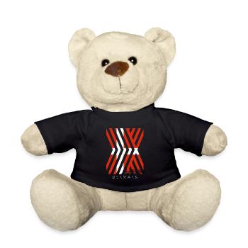 Flag of Denmark Scandinavia Danish Flag Travel - Teddy Bear - black - Front