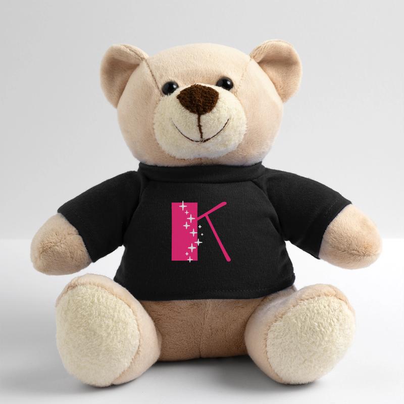Buchstabe K Glitzer Teddy
