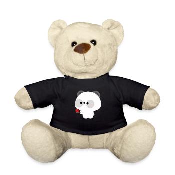 Panda nourrissant l’amour - Nounours - noir - Devant