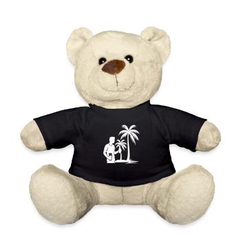 Palmen Urlaub Drinking - Teddy - Schwarz - Vorne