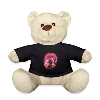 Samurai im roten Wald - Teddy - Schwarz - Vorne