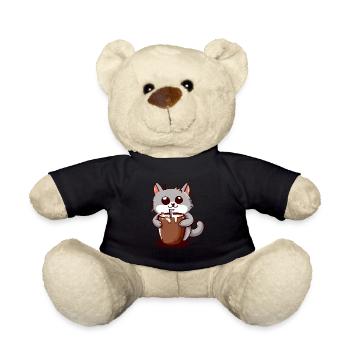 Kakao Katze - Teddy - Schwarz - Vorne