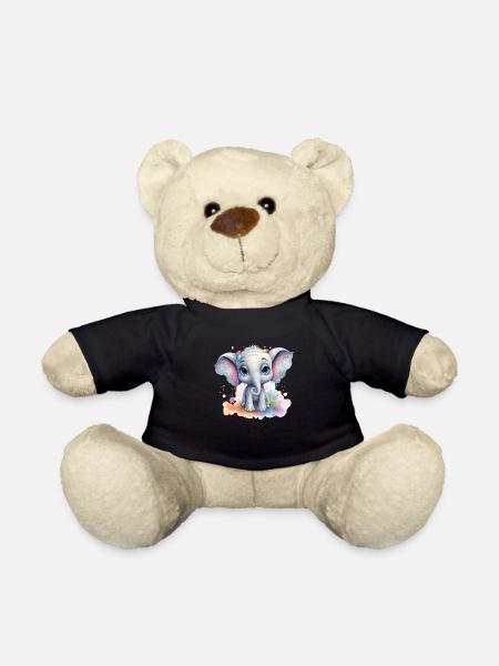 Süßer Baby Elefant Geschenk Kinder Kids Fashion - Teddy - Schwarz