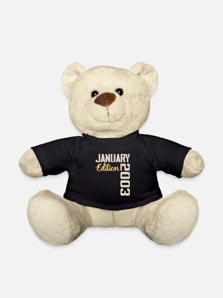 Geburtstagsgeschenk geboren im Januar 2003 - 2003 - Teddy - Schwarz
