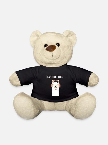 Équipe Home Office Humour Home Work Anniversaire - Nounours - noir